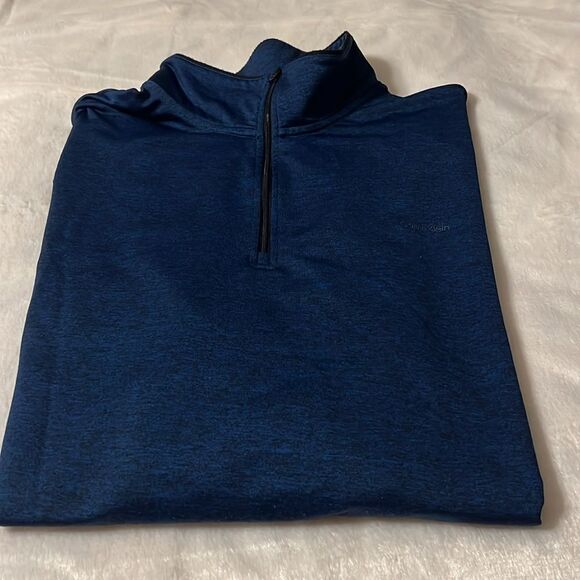 Calvin Klein Men’s Long Sleeve 3/4 Zip Top - Picture 1 of 7